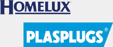 Homelux Plasplugs logos